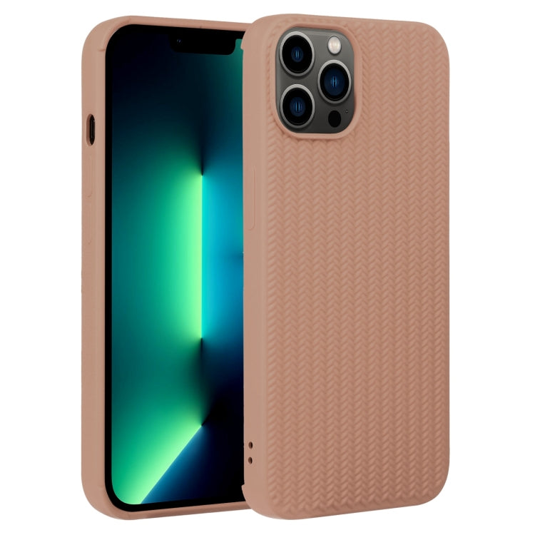 Weave Texture Silicone Phone Case, For iPhone 13 Pro Max, For iPhone 12