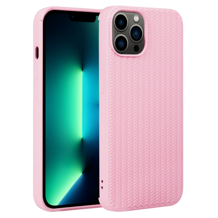 Weave Texture Silicone Phone Case, For iPhone 13 Pro Max, For iPhone 12
