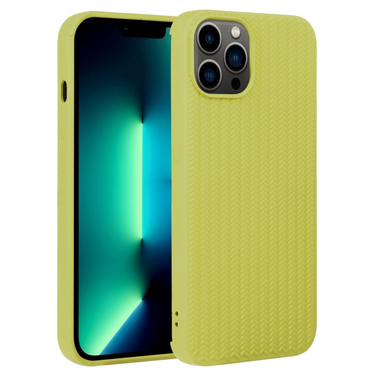 Weave Texture Silicone Phone Case, For iPhone 13 Pro Max, For iPhone 12