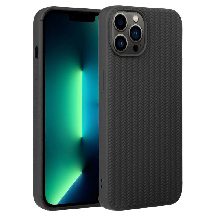 Weave Texture Silicone Phone Case, For iPhone 13 Pro Max, For iPhone 12