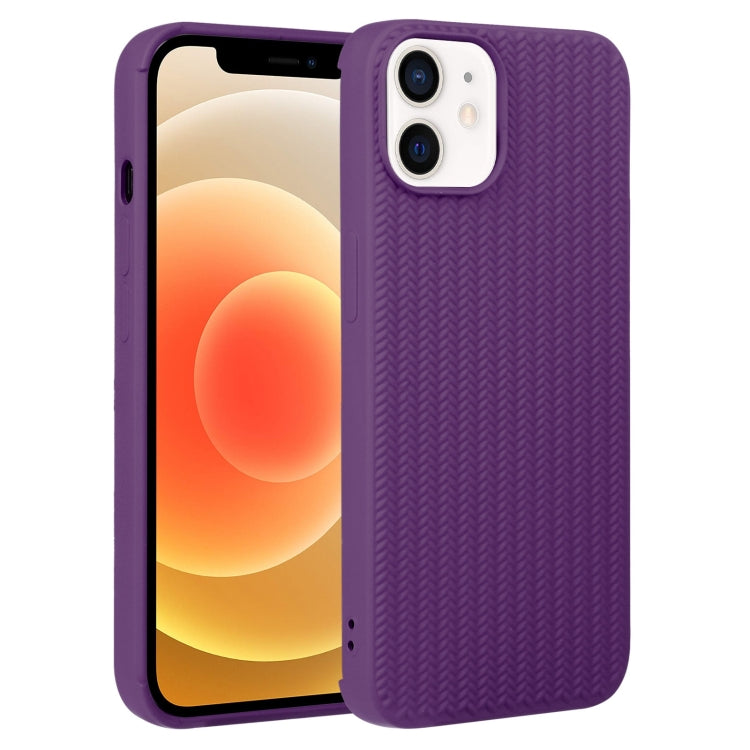 Weave Texture Silicone Phone Case, For iPhone 13 Pro Max, For iPhone 12