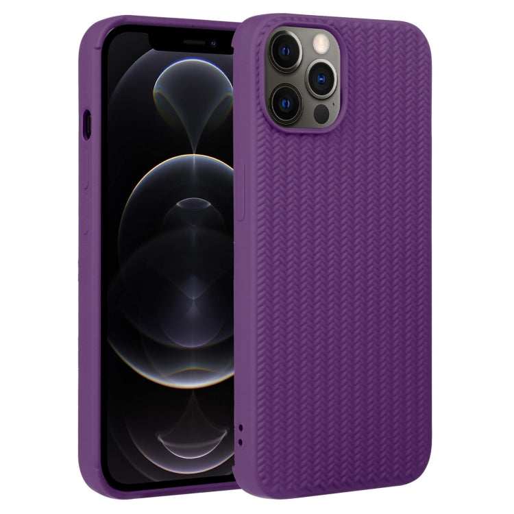 Weave Texture Silicone Phone Case, For iPhone 12 Pro, For iPhone 12 Pro Max