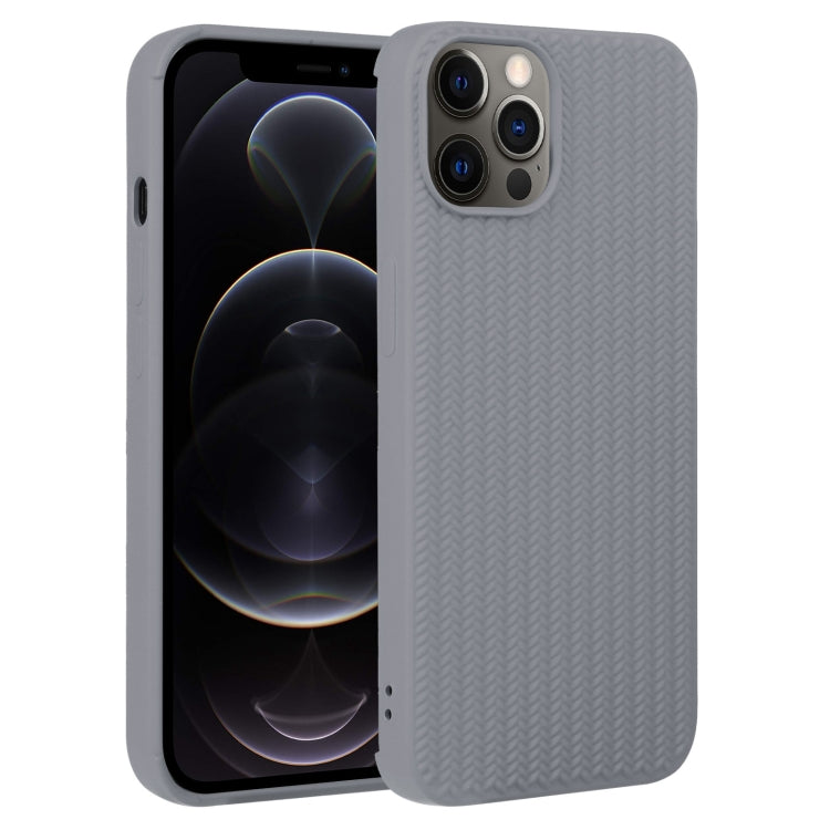 Weave Texture Silicone Phone Case, For iPhone 12 Pro, For iPhone 12 Pro Max