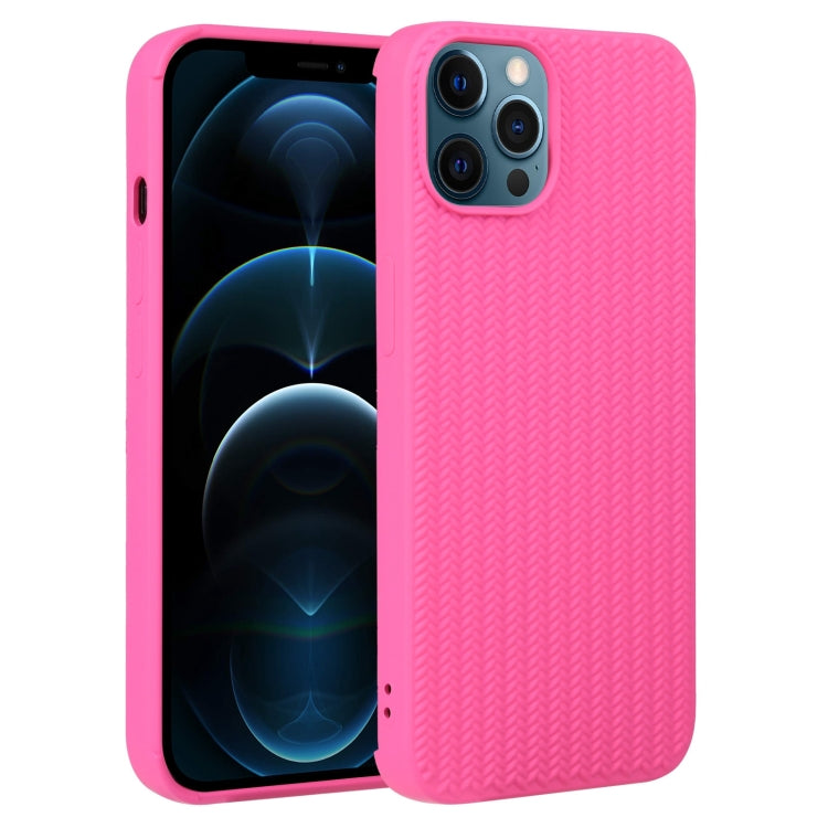 Weave Texture Silicone Phone Case, For iPhone 12 Pro, For iPhone 12 Pro Max