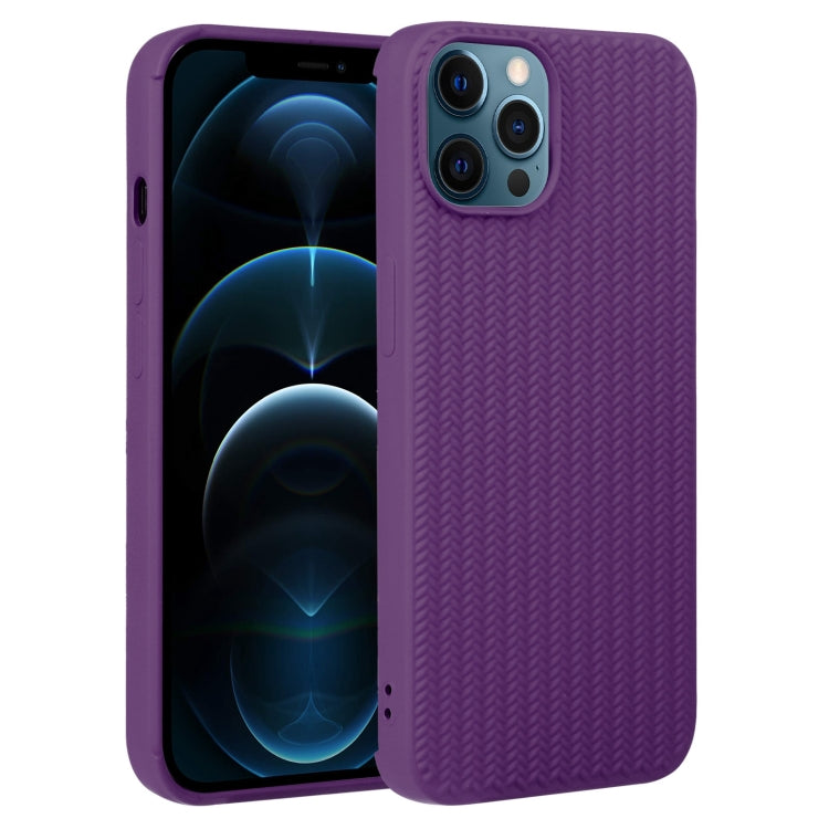 Weave Texture Silicone Phone Case, For iPhone 12 Pro, For iPhone 12 Pro Max