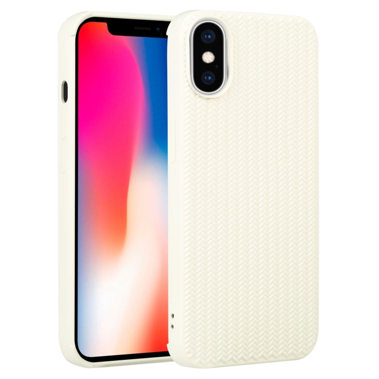 Weave Texture Silicone Phone Case, For iPhone X / XS, For iPhone XR