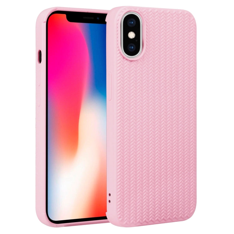 Weave Texture Silicone Phone Case, For iPhone X / XS, For iPhone XR
