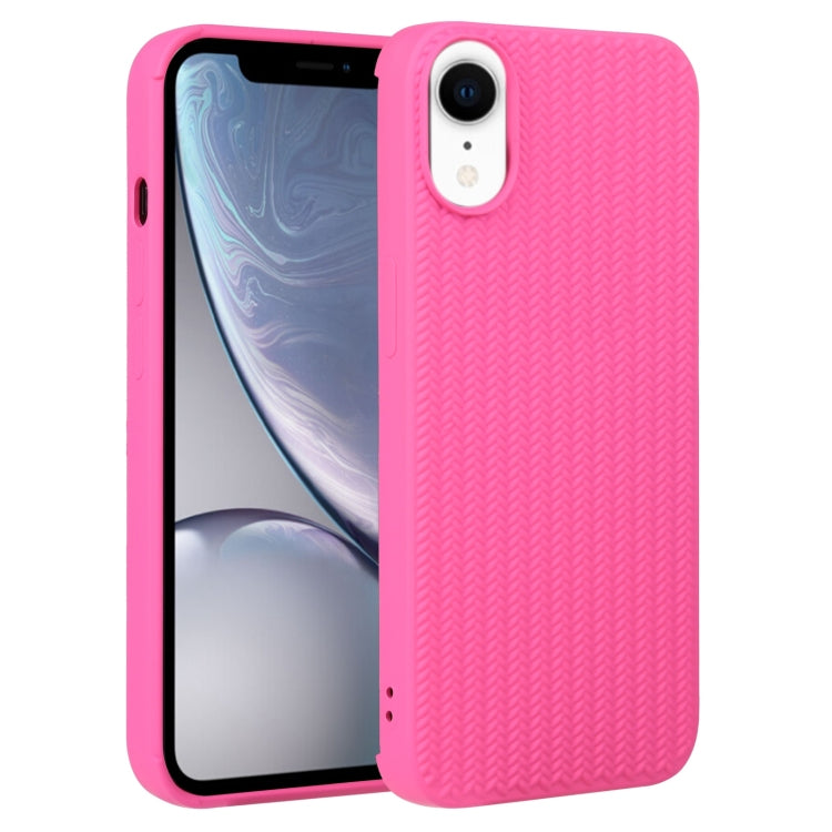 Weave Texture Silicone Phone Case, For iPhone X / XS, For iPhone XR