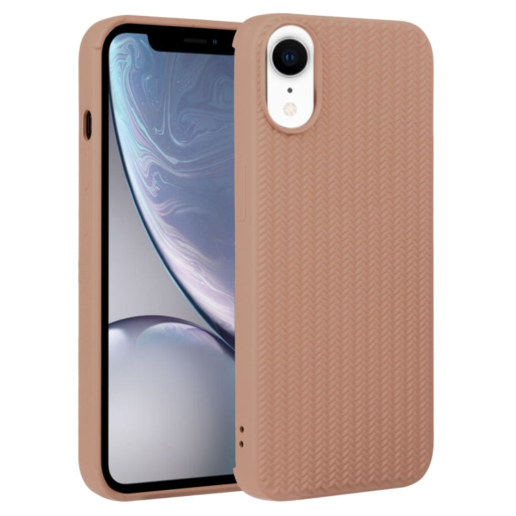 Weave Texture Silicone Phone Case, For iPhone X / XS, For iPhone XR
