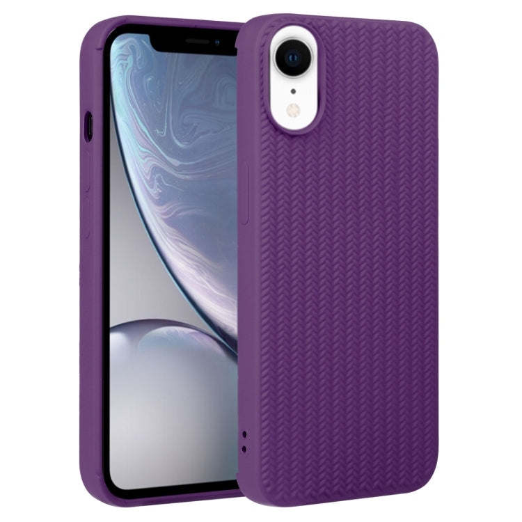 Weave Texture Silicone Phone Case, For iPhone X / XS, For iPhone XR