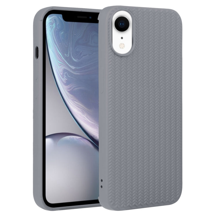 Weave Texture Silicone Phone Case, For iPhone X / XS, For iPhone XR