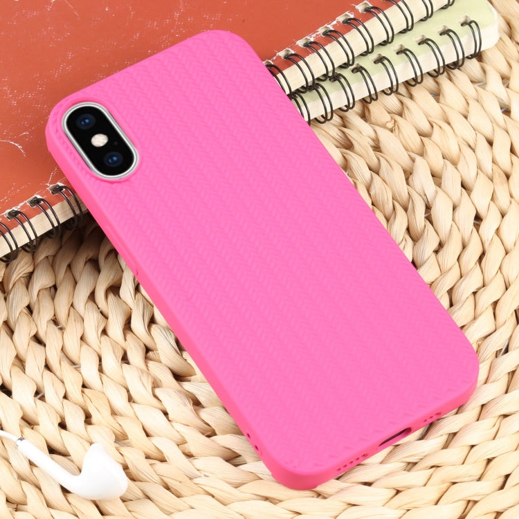 Weave Texture Silicone Phone Case, For iPhone XS Max, For iPhone SE 2022 / SE 2020 / 7 / 8
