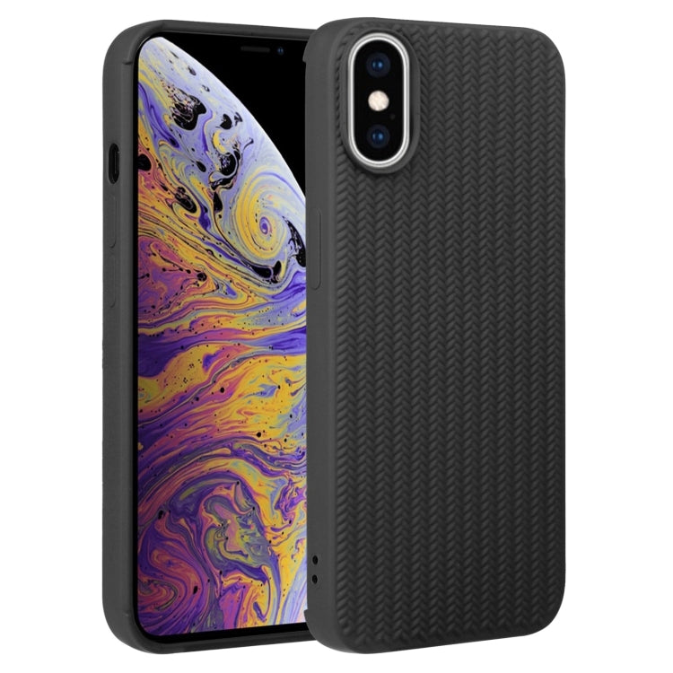 Weave Texture Silicone Phone Case, For iPhone XS Max, For iPhone SE 2022 / SE 2020 / 7 / 8