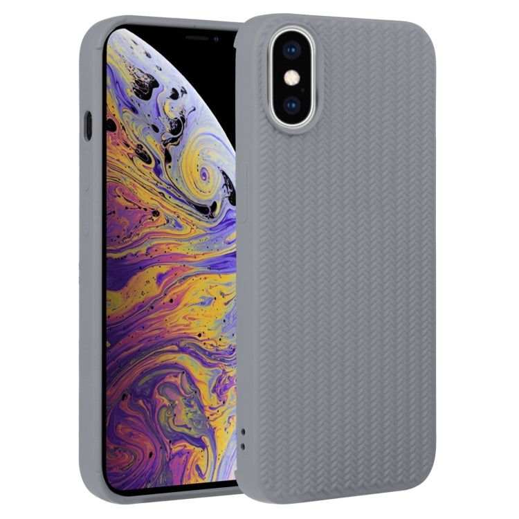 Weave Texture Silicone Phone Case, For iPhone XS Max, For iPhone SE 2022 / SE 2020 / 7 / 8