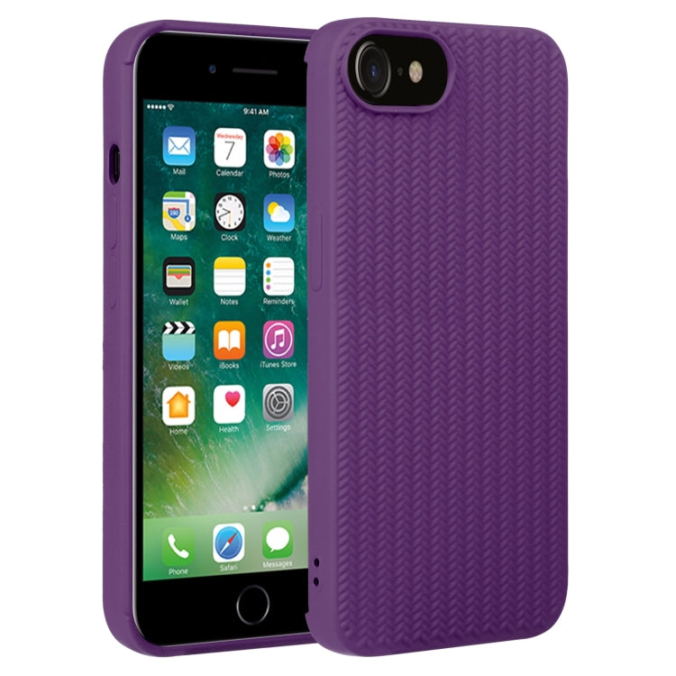 Weave Texture Silicone Phone Case, For iPhone XS Max, For iPhone SE 2022 / SE 2020 / 7 / 8