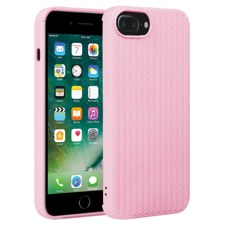 Weave Texture Silicone Phone Case, For iPhone 7 Plus / 8 Plus