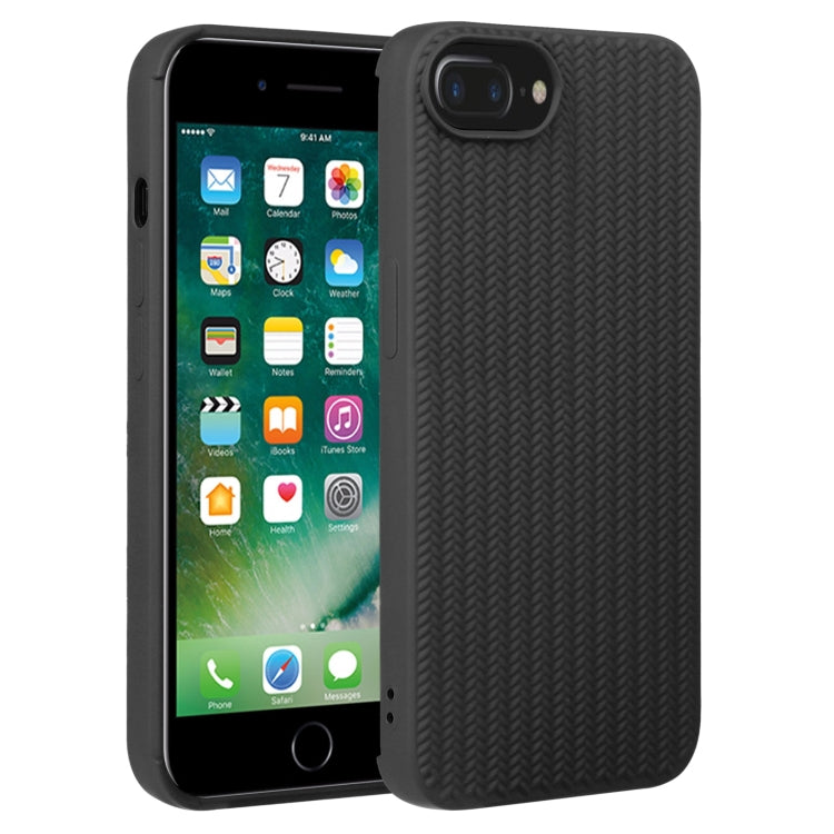 Weave Texture Silicone Phone Case, For iPhone 7 Plus / 8 Plus
