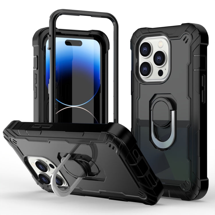 Two-color Ring Holder Phone Case, For iPhone 14 Pro Max, For iPhone 14 Pro