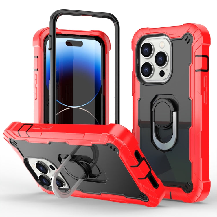 Two-color Ring Holder Phone Case, For iPhone 14 Pro Max, For iPhone 14 Pro