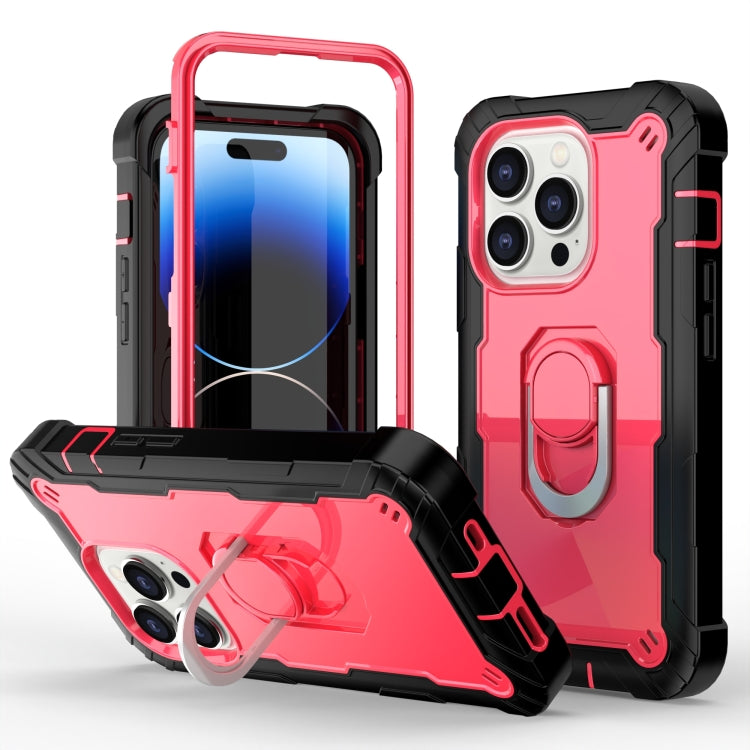 Two-color Ring Holder Phone Case, For iPhone 14 Pro Max, For iPhone 14 Pro