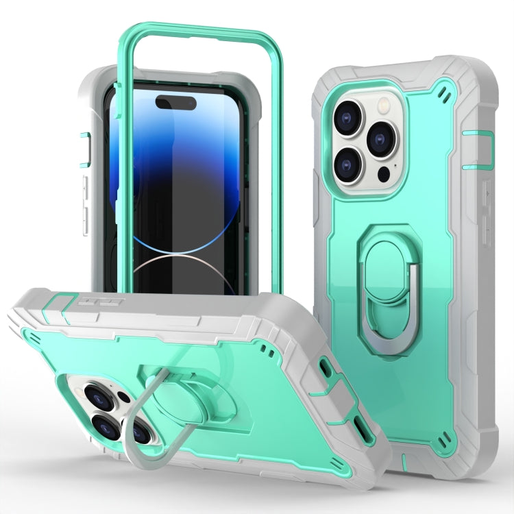 Two-color Ring Holder Phone Case, For iPhone 14 Pro Max, For iPhone 14 Pro