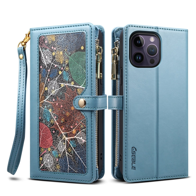 ESEBLE Star Series Lanyard Zipper Wallet RFID Leather Case, For iPhone 12 Pro, For iPhone 12, For iPhone 11 Pro Max, For iPhone 11 Pro, For iPhone 11, For iPhone SE 2022 / SE 2020 / 8 / 7, For iPhone XS Max, For iPhone XS / X