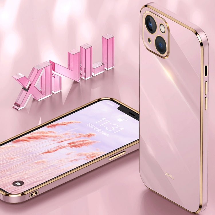 XINLI Straight Edge 6D Electroplate TPU Phone Case