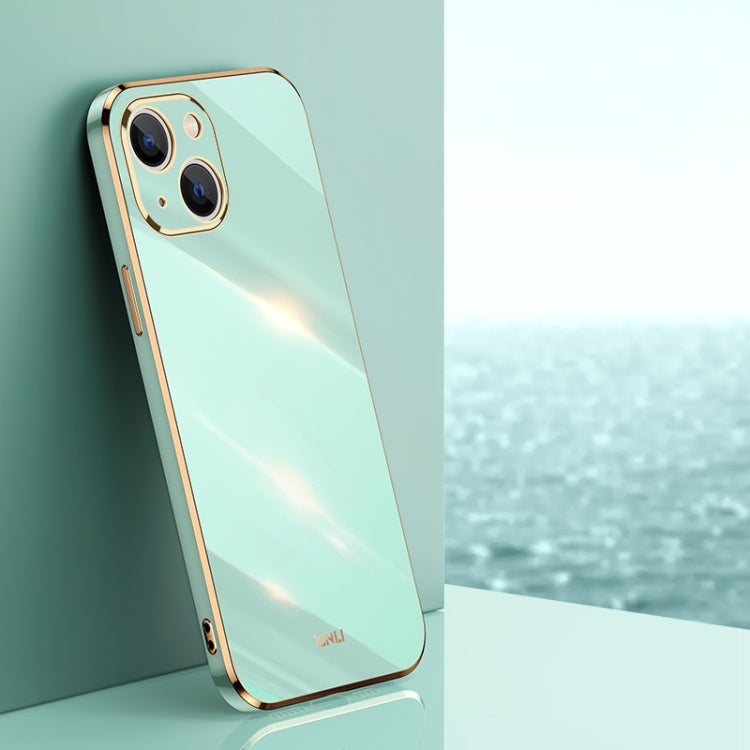 XINLI Straight Edge 6D Electroplate TPU Phone Case