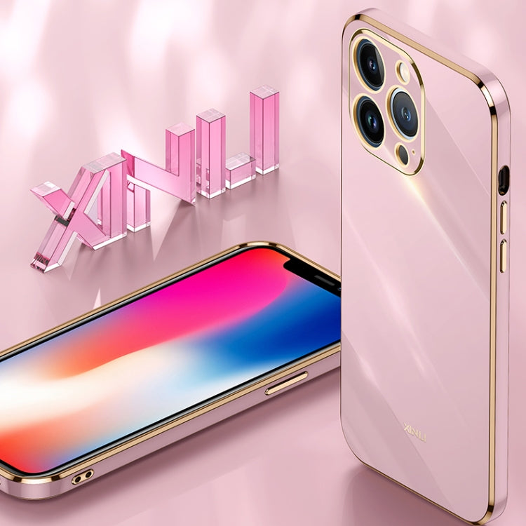XINLI Straight Edge 6D Electroplate TPU Phone Case