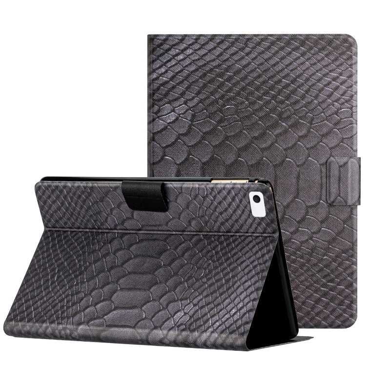 Solid Color Crocodile Texture Leather Smart Tablet Case, For iPad mini 2024 / mini 6, For iPad mini 5/4/3/2/1, For Huawei MediaPad M5 lite 10.1, For Lenovo Tab M10