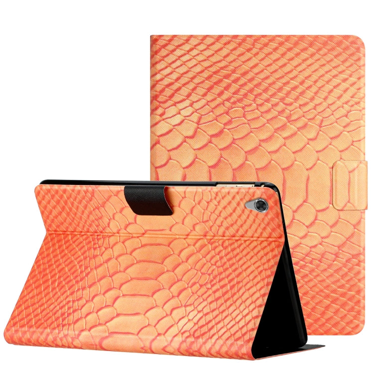 Solid Color Crocodile Texture Leather Smart Tablet Case, For Lenovo Tab M10 HD 2nd Gen, For Lenovo Tab M10 3rd Gen, For Lenovo Tab M10 Plus, For Lenovo Tab M10 Plus 10.6 3rd Gen 2022
