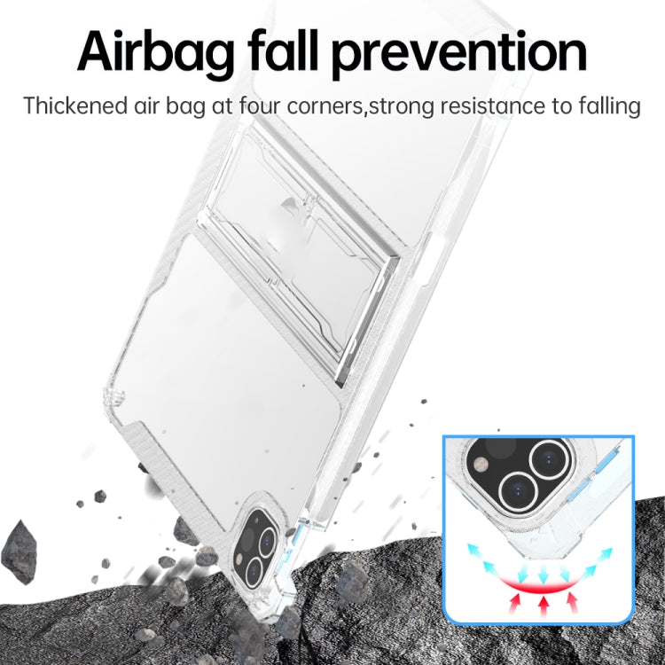 TPU + PC Airbag Full Coverage Shockproof Protective Tablet Case with Pen Slots, For iPad 9.7 inch, For iPad mini 6, For iPad Pro 11 inch, For iPad Pro 10.5 inch, For iPad 10.2 inch, For iPad Air 11 2024 / Air 4 / Air 5, For iPad mini 4 / mini 5
