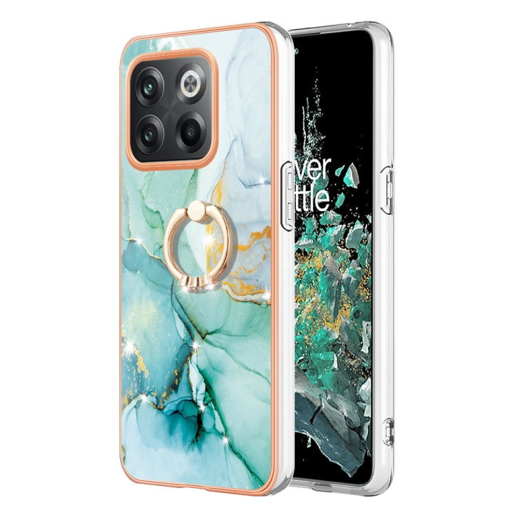 Electroplating Marble IMD Phone Case with Ring Holder
