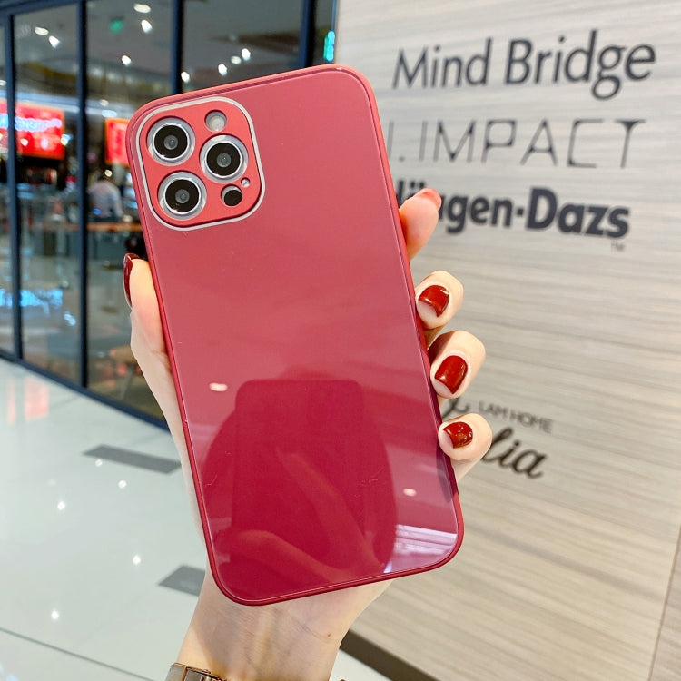 Solid Color Tempered Glass Phone Case, For iPhone 11 Pro Max, For iPhone 11 Pro