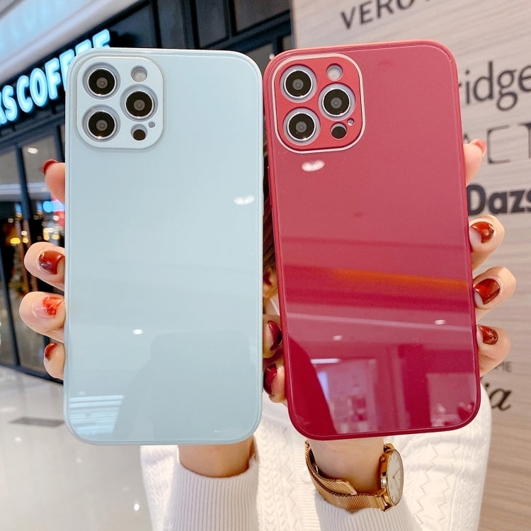 Solid Color Tempered Glass Phone Case, For iPhone 11 Pro Max, For iPhone 11 Pro