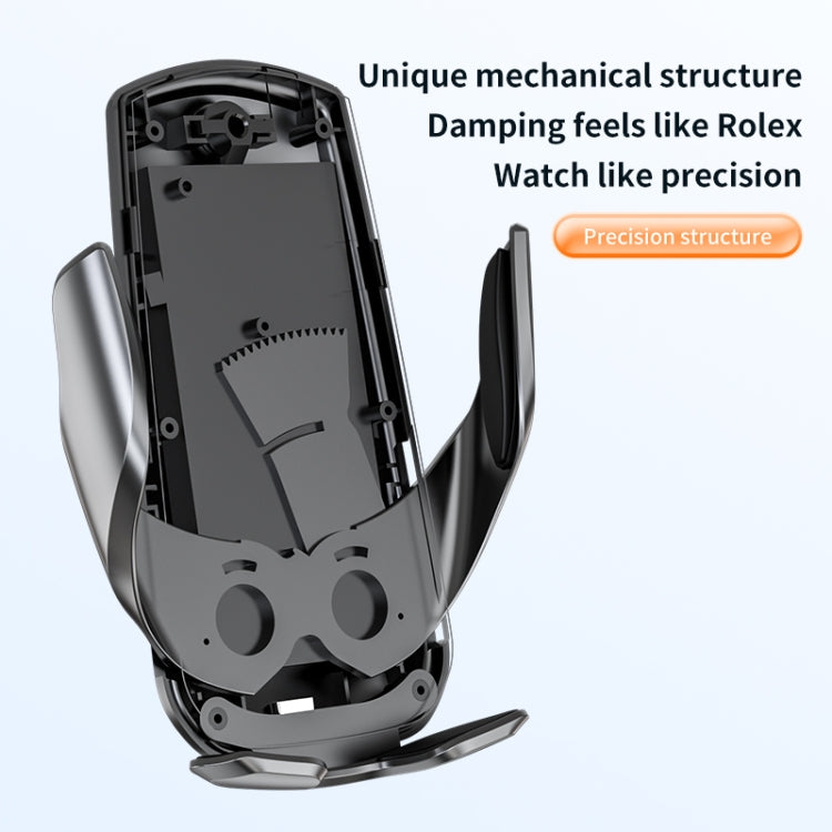 V5 15W Smart Induction Wireless Charger Car Phone Holder