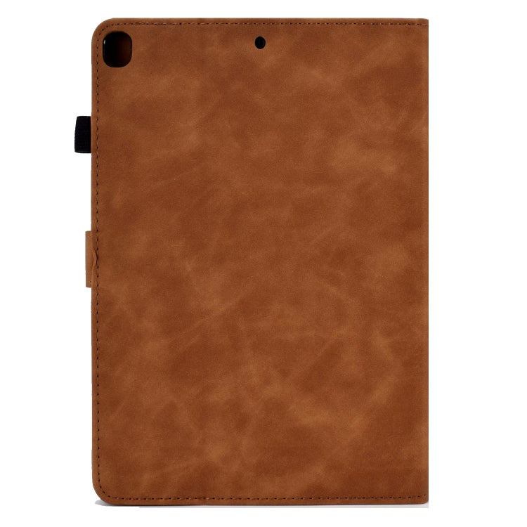Peony Butterfly Embossed Leather Smart Tablet Case