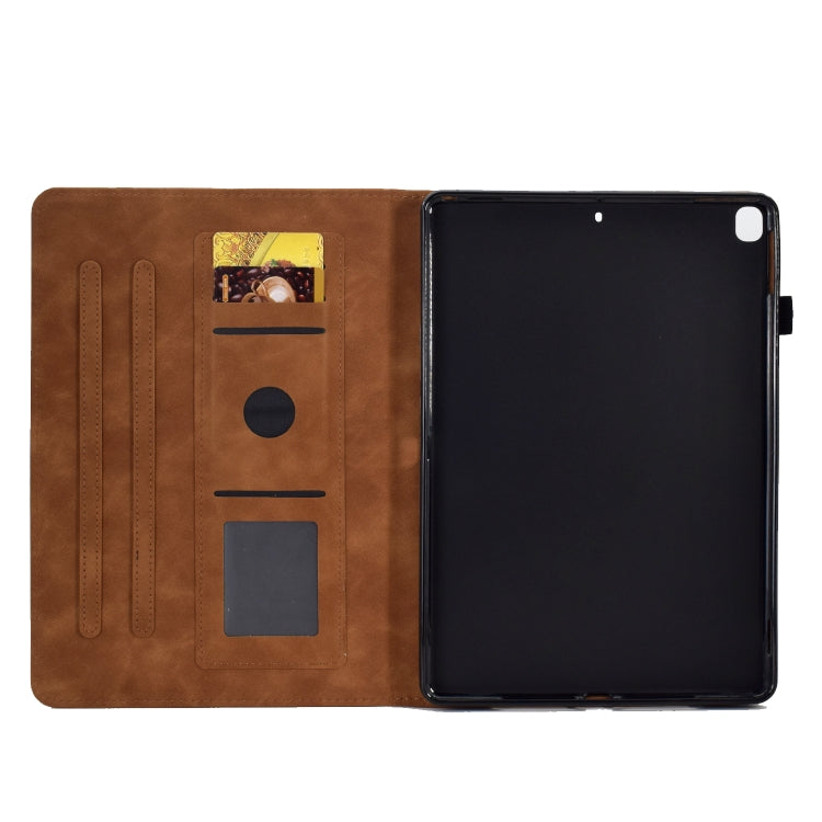 Peony Butterfly Embossed Leather Smart Tablet Case