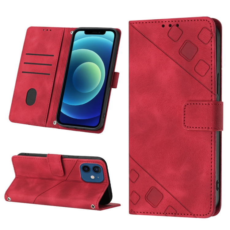 Skin-feel Embossed Leather Phone Case