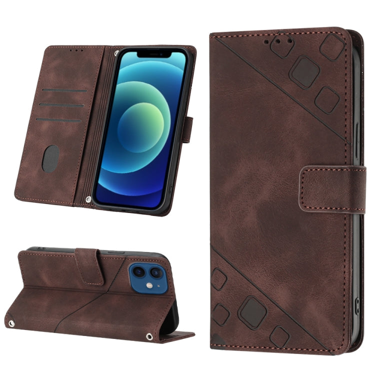 Skin-feel Embossed Leather Phone Case
