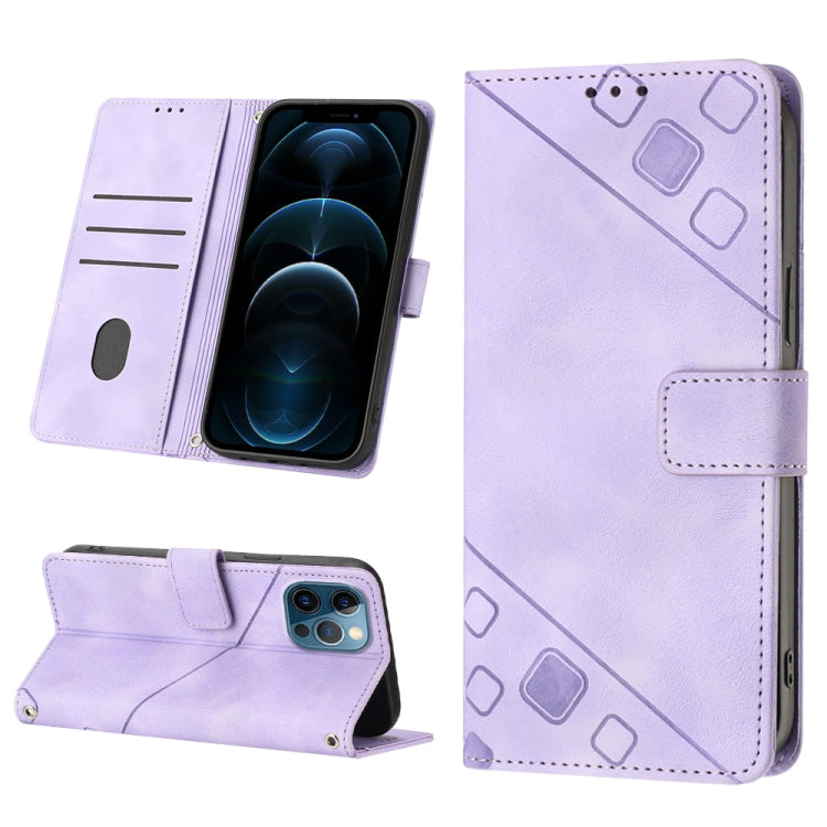 Skin-feel Embossed Leather Phone Case