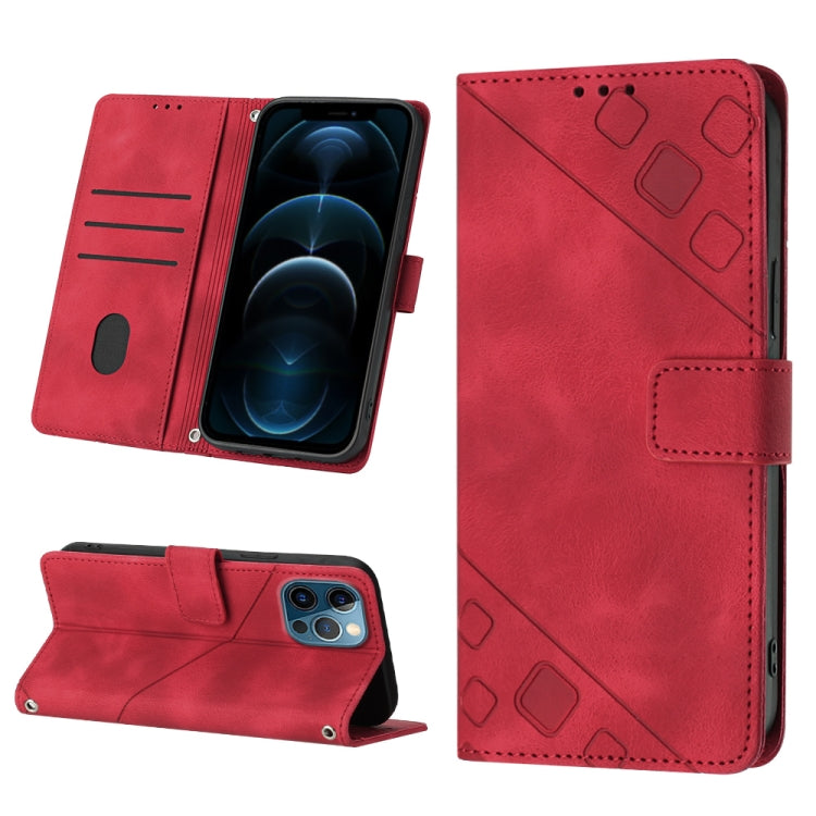 Skin-feel Embossed Leather Phone Case
