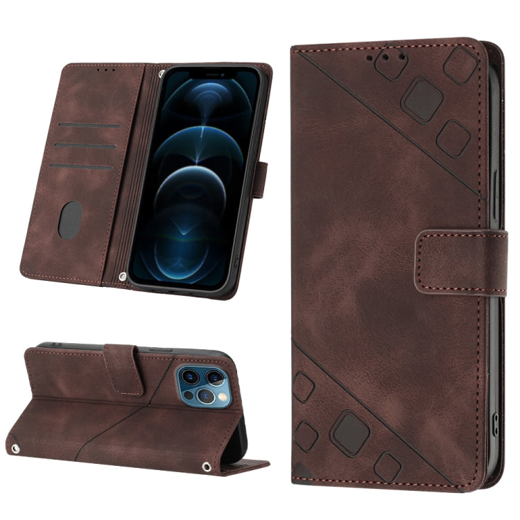 Skin-feel Embossed Leather Phone Case