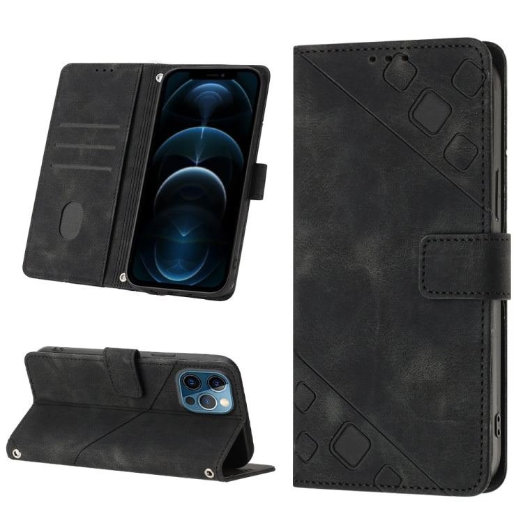 Skin-feel Embossed Leather Phone Case