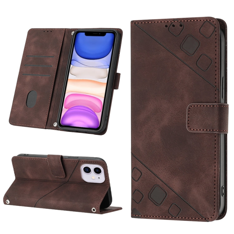 Skin-feel Embossed Leather Phone Case