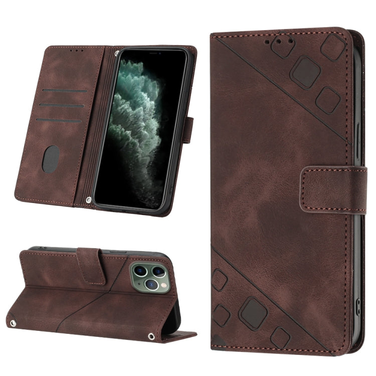 Skin-feel Embossed Leather Phone Case