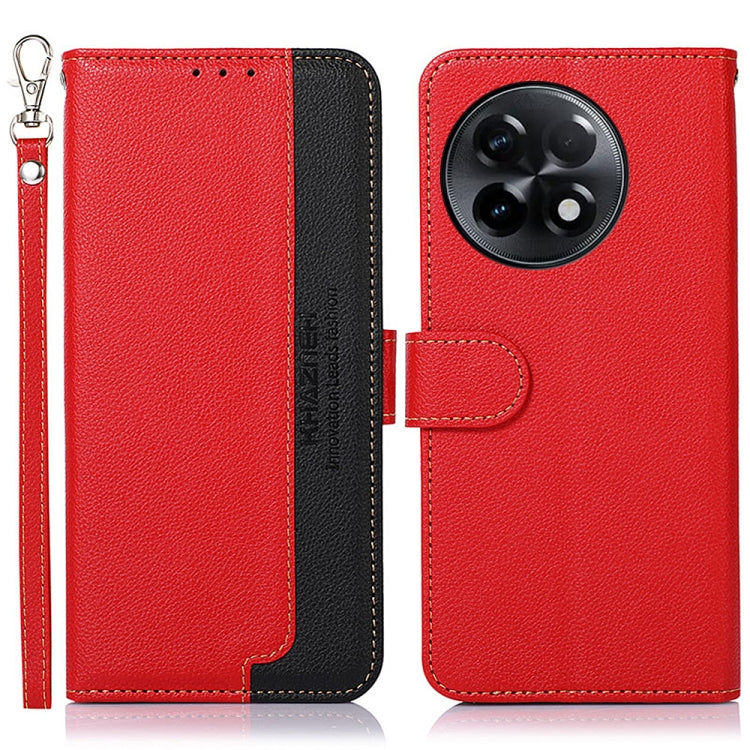KHAZNEH Litchi Texture Leather RFID Phone Case