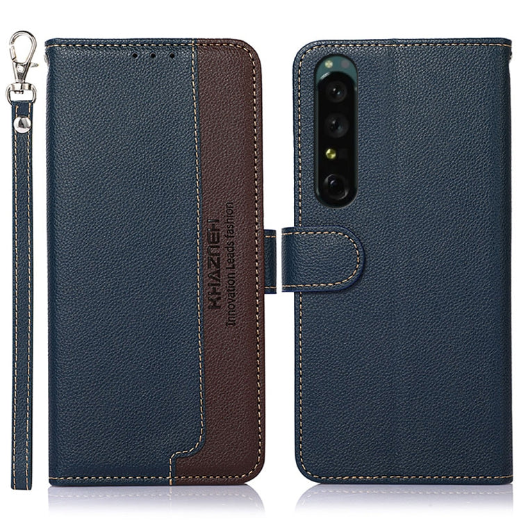 KHAZNEH Litchi Texture Leather RFID Phone Case