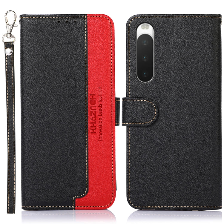 KHAZNEH Litchi Texture Leather RFID Phone Case
