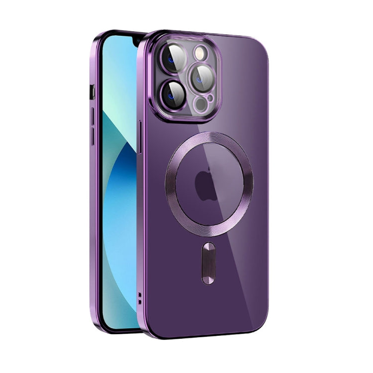 CD Texture Plating TPU MagSafe Phone Case with Lens Film, For iPhone 13 Pro Max, For iPhone 12, For iPhone 12 Pro